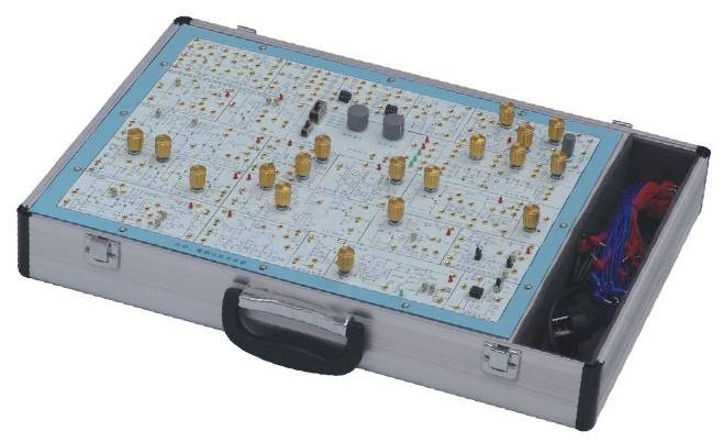 一、技术性能 电源: 输入:AC 220Vl0% 输出:DC 5V,-8V,12V,最大输出电流均为200mA 信号源:(函数发生器) 输出波形:方波、三角波、正弦波 频率范围:分四档2HZ~20HZ、20HZ~200HZ、200HZ~2KHZ,2KHZ~20KHZ 幅 值:正弦波Vp-p:0~14V( l4V为峰、一峰值,且正负对称) 方 波Vp-p:0~24V(24V为峰一峰值,且正负对称) 三角波Vp-p:0~24V(24V为峰一峰值,且正负对称) 二、实验项目: (一)可完成高频电